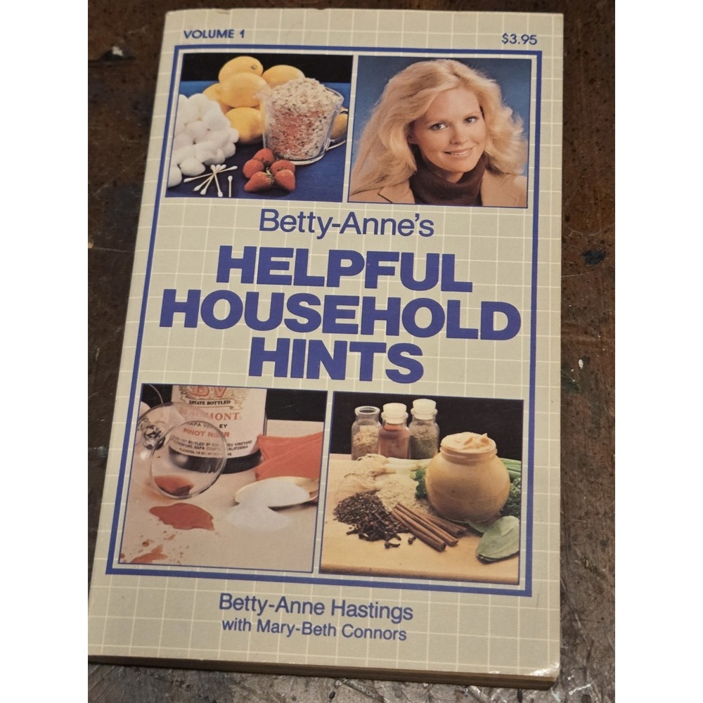 Helpful Household Hints Volume cr1983 Betty-Anne Hastings Paperback Cookbook - Picture 1 of 4